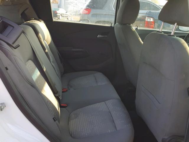 1G1JA6SHXC4108199 - 2012 CHEVROLET SONIC LS 白色 照片 6