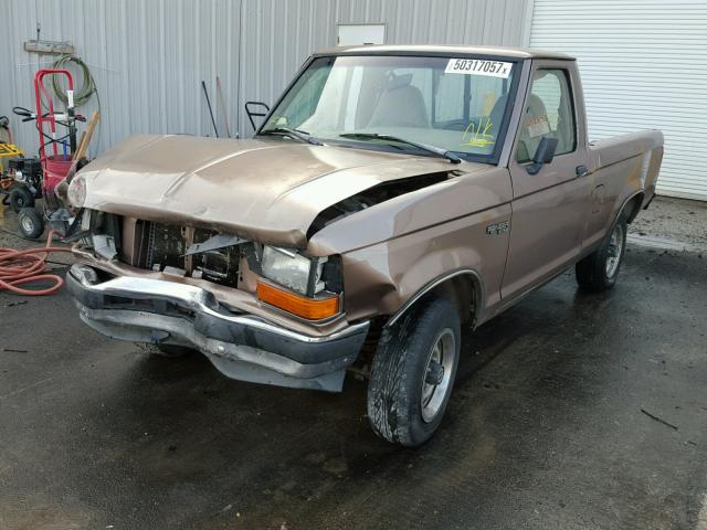 1FTCR10A9NTA68739 - 1992 FORD RANGER BROWN photo 2