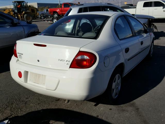 1B3ES26C33D180022 - 2003 DODGE NEON SE WHITE photo 4