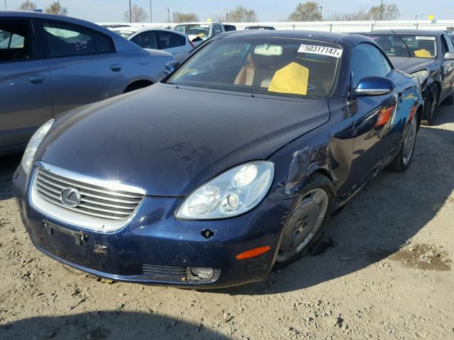 JTHFN48Y420032528 - 2002 LEXUS SC 430 BLUE photo 2