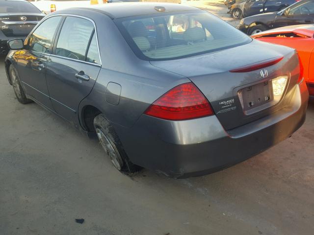 1HGCM56866A031222 - 2006 HONDA ACCORD EX GRAY photo 3