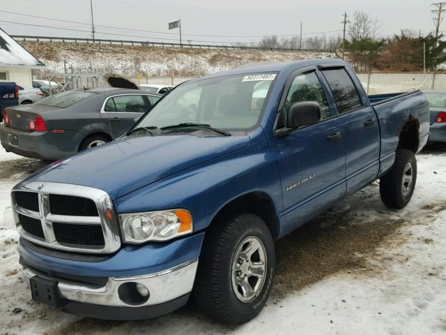 1D7HU18N05S222794 - 2005 DODGE RAM 1500 S BLUE photo 2