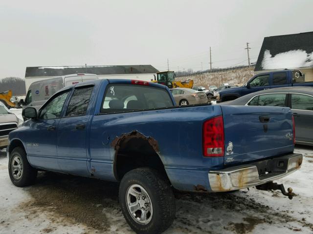 1D7HU18N05S222794 - 2005 DODGE RAM 1500 S BLUE photo 3