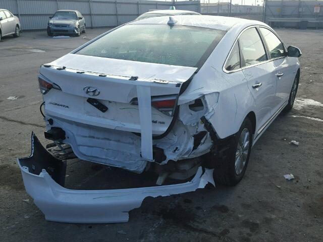 KMHE24L18GA014028 - 2016 HYUNDAI SONATA HYB WHITE photo 4