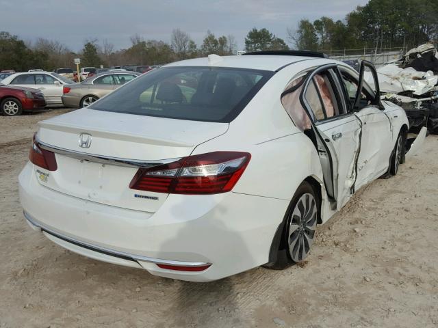 JHMCR6F55HC006149 - 2017 HONDA ACCORD HYB WHITE photo 4