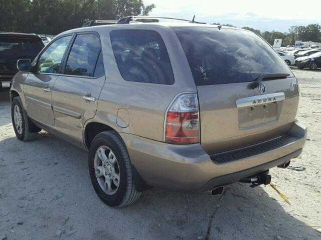 2HNYD18955H533636 - 2005 ACURA MDX TOURIN GOLD photo 3