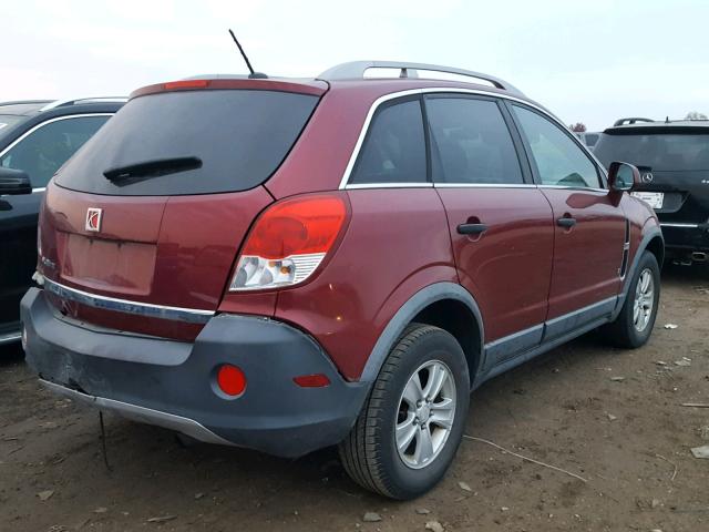 3GSCL33P39S557607 - 2009 SATURN VUE XE RED photo 4