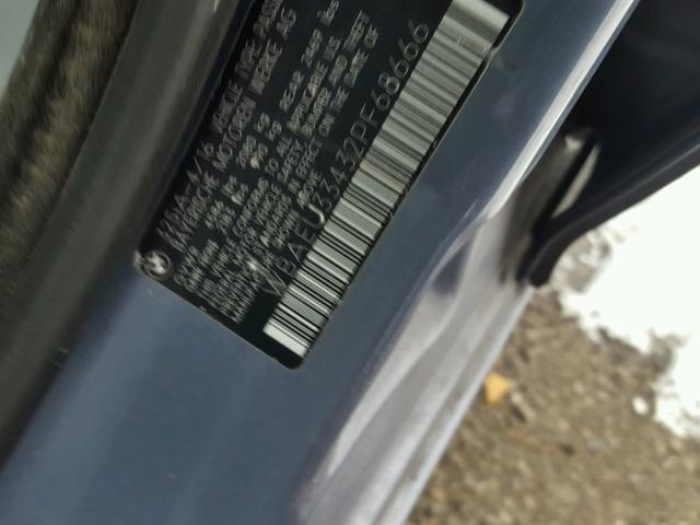 WBAEU33432PF68666 - 2002 BMW 325 XI BLUE photo 10