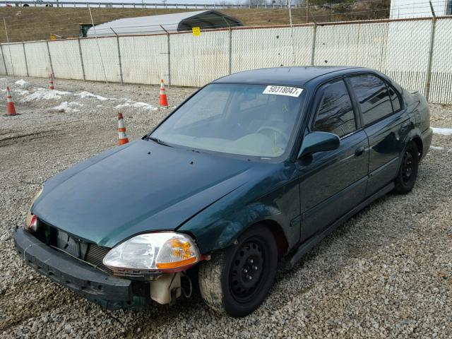 2HGEJ6618XH519066 - 1999 HONDA CIVIC BASE GREEN photo 2