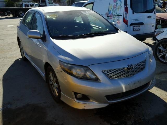 1NXBU4EE3AZ177690 - 2010 TOYOTA COROLLA BA SILVER photo 1