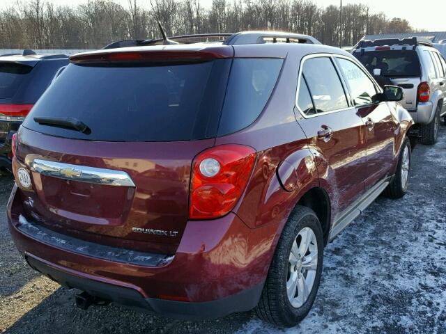 2CNFLNEC7B6351592 - 2011 CHEVROLET EQUINOX LT BURGUNDY photo 4