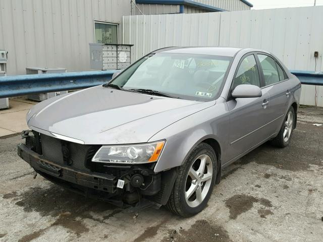 5NPEU46F38H392791 - 2008 HYUNDAI SONATA SE GRAY photo 2