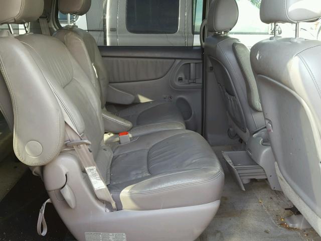 5TDZA22C36S562942 - 2006 TOYOTA SIENNA XLE BLUE photo 6