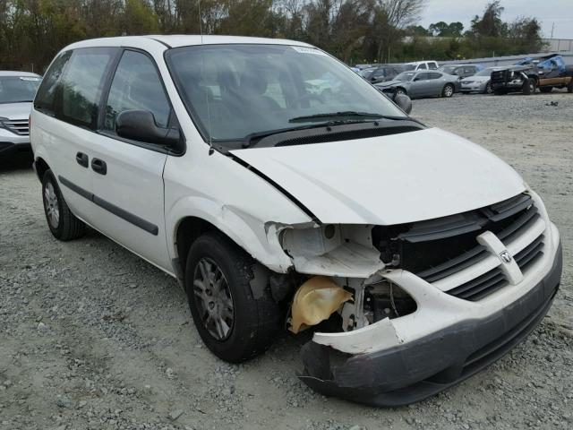 1D4GP25E86B725016 - 2006 DODGE CARAVAN SE WHITE photo 1