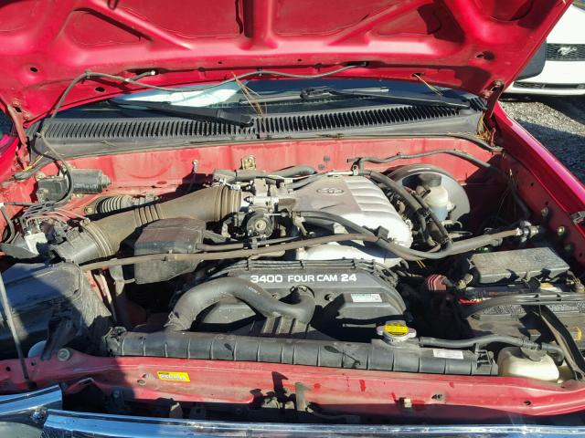 5TEGN92N64Z452473 - 2004 TOYOTA TACOMA DOU RED photo 7