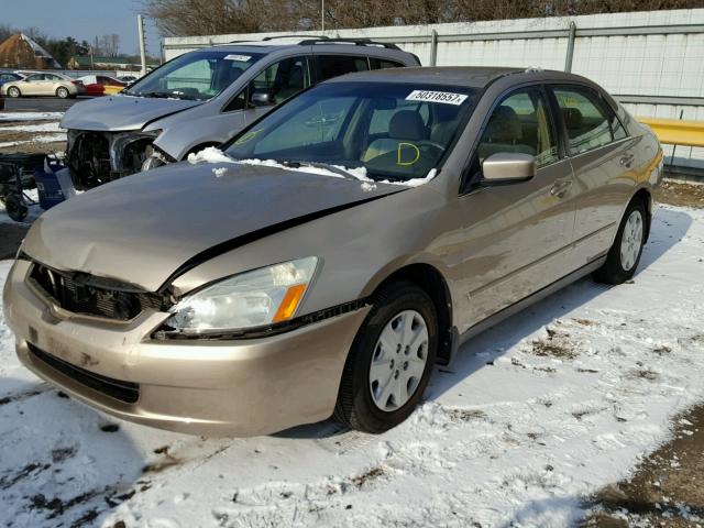 3HGCM56323G711278 - 2003 HONDA ACCORD LX BEIGE photo 2