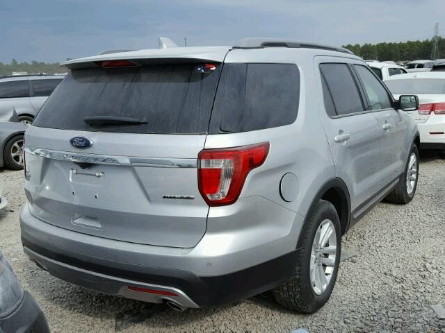 1FM5K7D84GGD25997 - 2016 FORD EXPLORER X SILVER photo 4