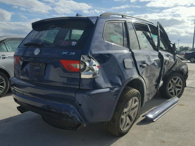 WBXPA93416WG82221 - 2006 BMW X3 3.0I BLUE photo 4