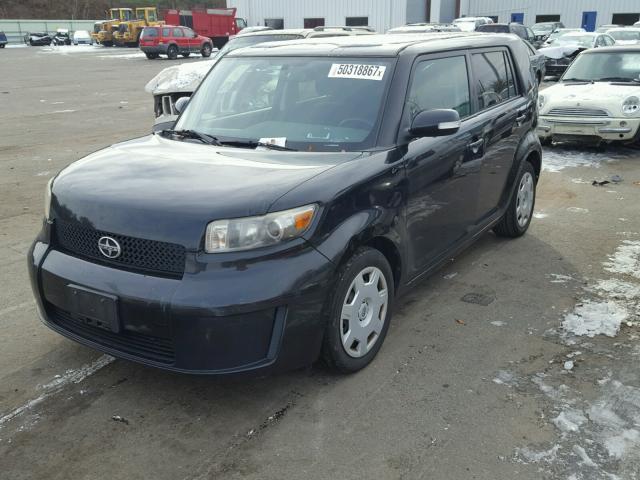 JTLKE50E081043931 - 2008 TOYOTA SCION XB BLACK photo 2