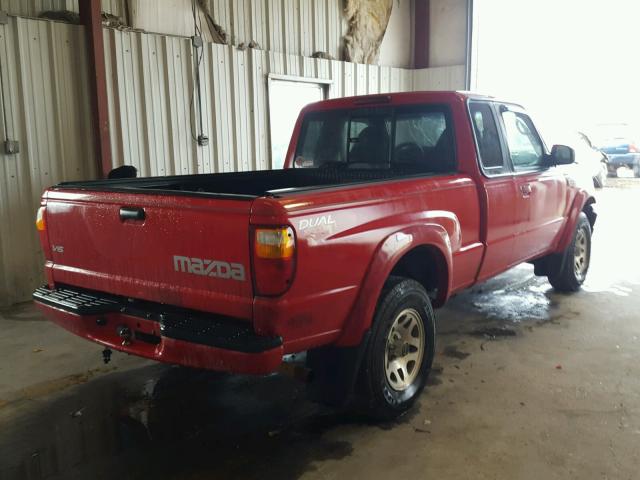 4F4YR16U62TM07709 - 2002 MAZDA B3000 CAB RED photo 4