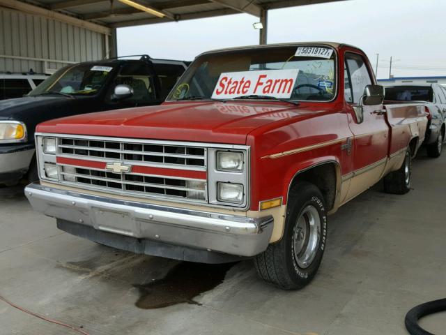 1GCDC14H5GS181612 - 1986 CHEVROLET C10 RED photo 2