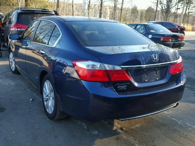 1HGCR2F73DA211827 - 2013 HONDA ACCORD EX BLUE photo 3