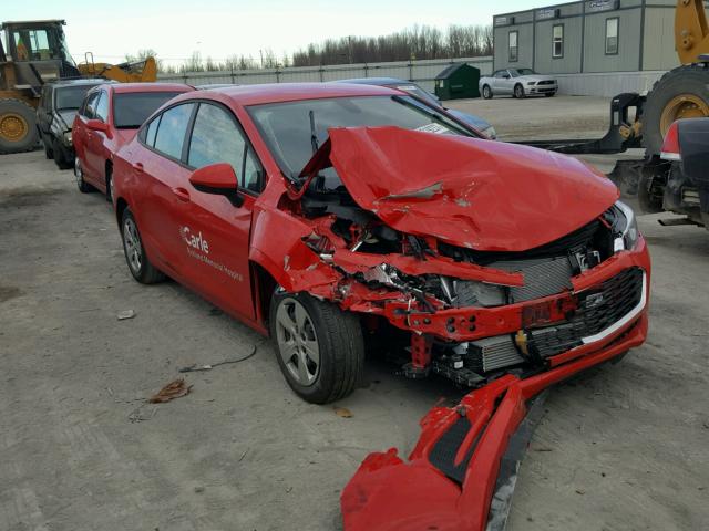 1G1BC5SM9J7100113 - 2018 CHEVROLET CRUZE LS RED photo 1