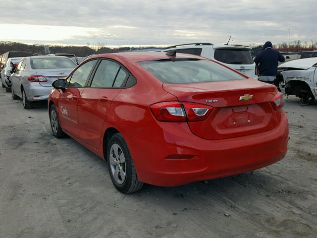 1G1BC5SM9J7100113 - 2018 CHEVROLET CRUZE LS RED photo 3