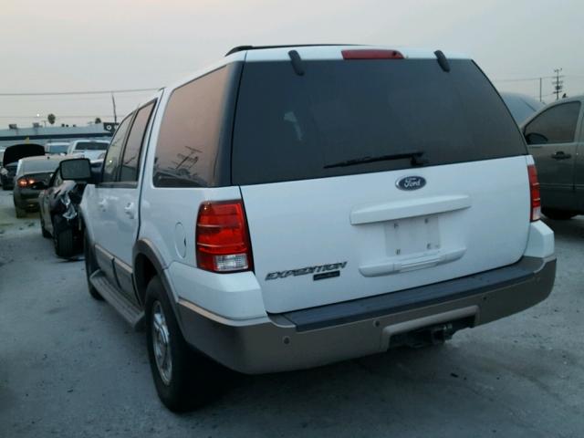 1FMRU17W73LB80166 - 2003 FORD EXPEDITION WHITE photo 3