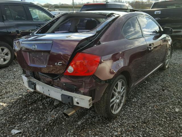 JTKDE177360126866 - 2006 TOYOTA SCION TC PURPLE photo 4