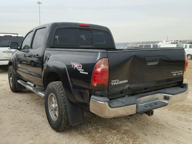 3TMJU62N18M064089 - 2008 TOYOTA TACOMA DOU BLACK photo 3