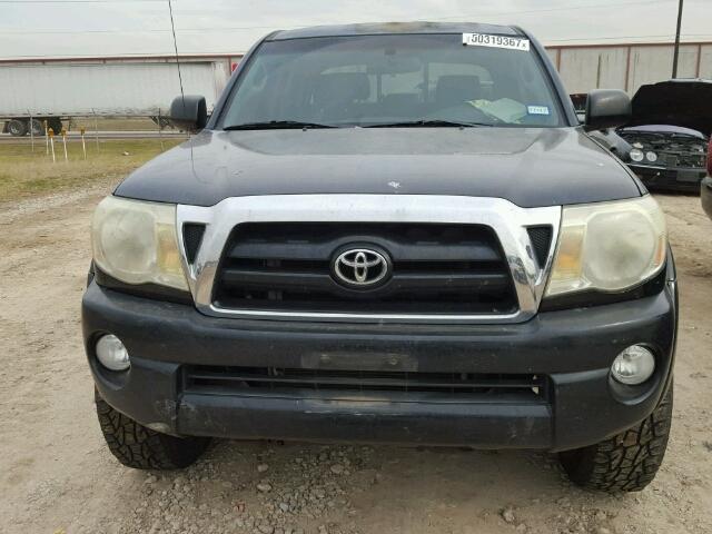 3TMJU62N18M064089 - 2008 TOYOTA TACOMA DOU BLACK photo 9