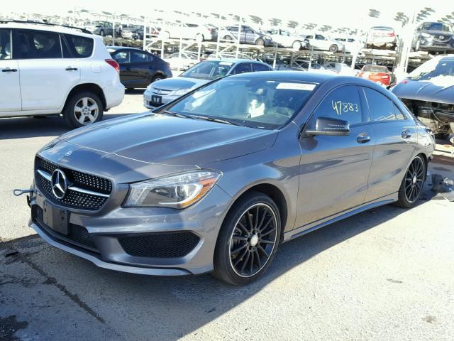 WDDSJ4GB9EN096733 - 2014 MERCEDES-BENZ CLA 250 4M GRAY photo 2