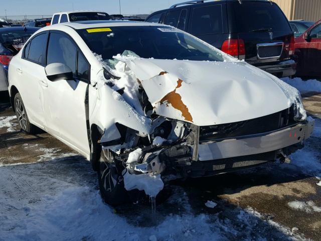19XFB2F82DE067144 - 2013 HONDA CIVIC EX თეთრი ფოტო 1