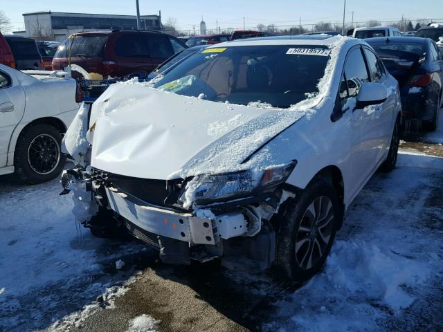 19XFB2F82DE067144 - 2013 HONDA CIVIC EX თეთრი ფოტო 2