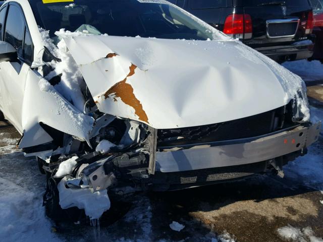 19XFB2F82DE067144 - 2013 HONDA CIVIC EX თეთრი ფოტო 9