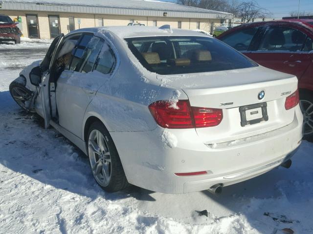 WBA3B9C58DJ437499 - 2013 BMW 335 XI WHITE photo 3