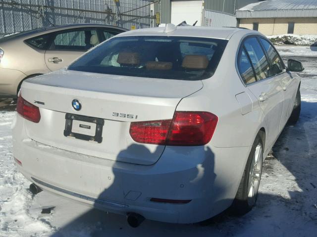 WBA3B9C58DJ437499 - 2013 BMW 335 XI WHITE photo 4