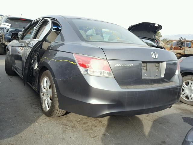 1HGCP26718A159254 - 2008 HONDA ACCORD EX GRAY photo 3