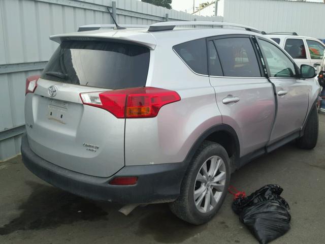 2T3DFREV6DW070483 - 2013 TOYOTA RAV4 LIMIT SILVER photo 4