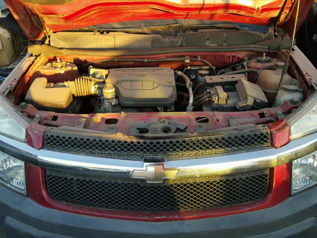 2CNDL13F956063350 - 2005 CHEVROLET EQUINOX LS RED photo 7