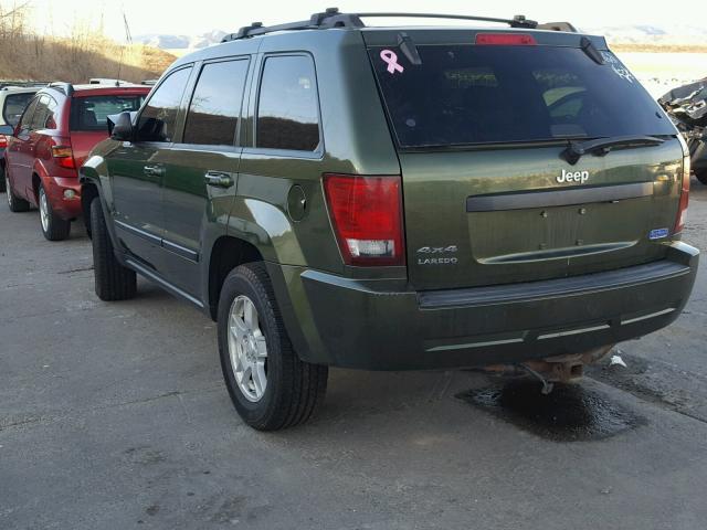 1J8GR48KX7C676703 - 2007 JEEP GRAND CHER GREEN photo 3