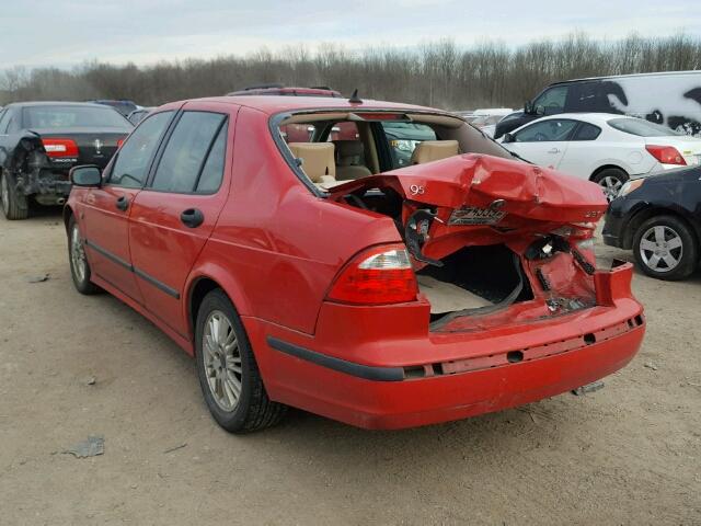 YS3ED49A053504849 - 2005 SAAB 9-5 ARC RED photo 3