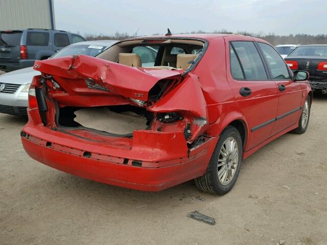 YS3ED49A053504849 - 2005 SAAB 9-5 ARC RED photo 4