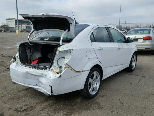 1G1JE5SB5C4174119 - 2012 CHEVROLET SONIC LTZ WHITE photo 4