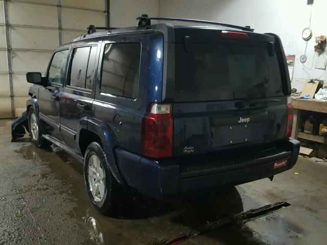 1J8HH48N36C128333 - 2006 JEEP COMMANDER BLUE photo 3