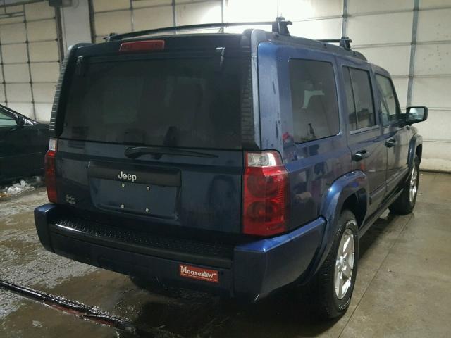 1J8HH48N36C128333 - 2006 JEEP COMMANDER BLUE photo 4