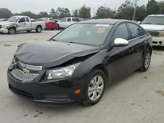 1G1PC5SHXC7394665 - 2012 CHEVROLET CRUZE LS BLACK photo 2