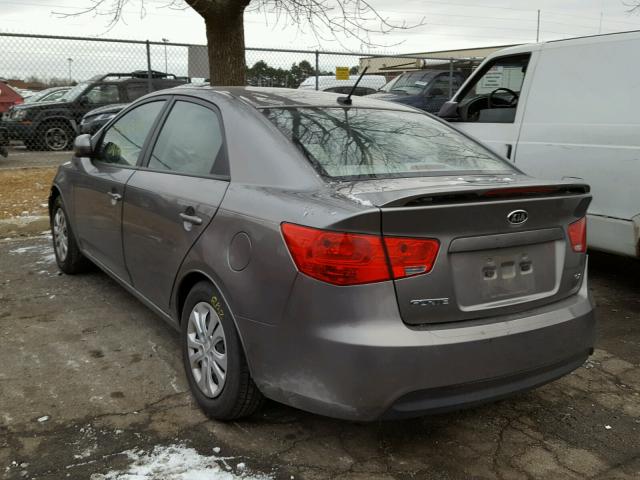 KNAFU4A22C5572827 - 2012 KIA FORTE EX GRAY photo 3