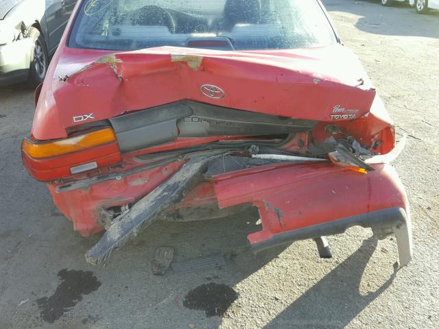 2T1AE09B6RC056585 - 1994 TOYOTA COROLLA LE 红色 照片 9